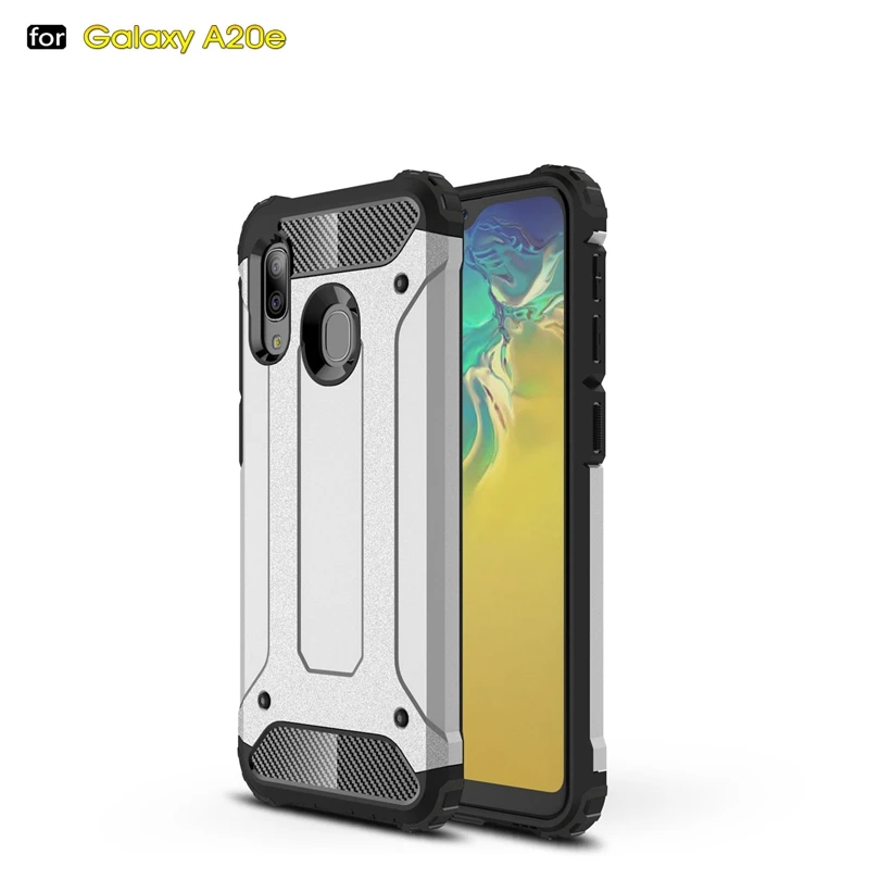 Для Samsung Galaxy A20 E / A20e силиконовый ударопрочный тонкий жесткий резиновый