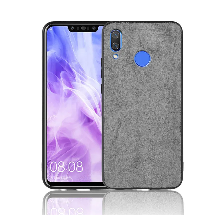 Кожаный чехол для Honor 8X Huawei Nova 3 3i P Smart Plus 3e P20 Lite Note 10 бархатный из микрофибры
