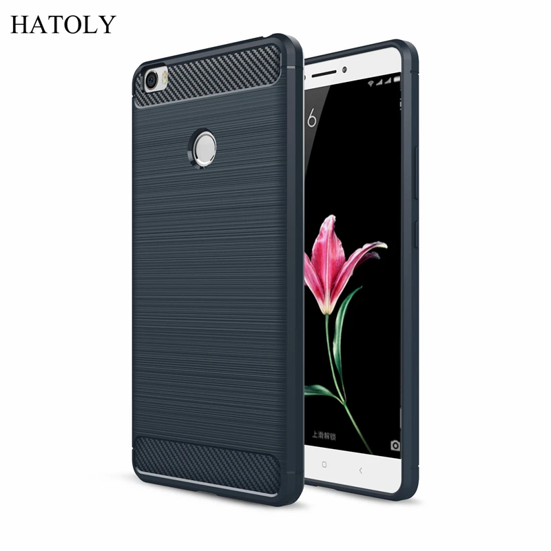 Cover Xiaomi Mi Max Case Shockproof Carbon Fiber Back For Soft Silicone Phone Bumper |