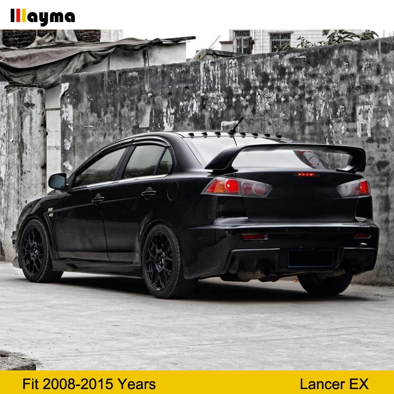 Муляж крыши в стиле акулы спойлер для CF Mitsubishi Lancer EX 2008 2015 года задний из имитации