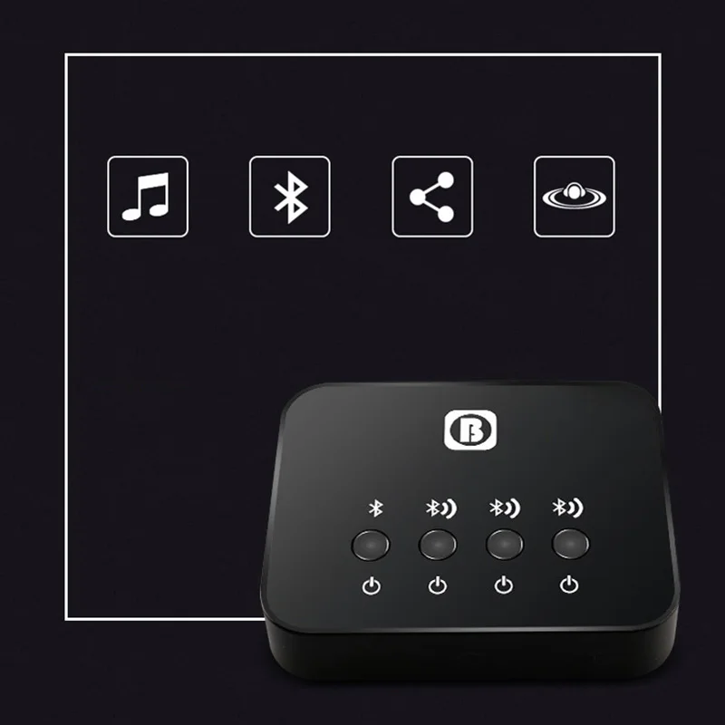 Kebidu миниатюрный оптический Bluetooth передатчик Aptx от 1 до 3 несколько пар для ТВ