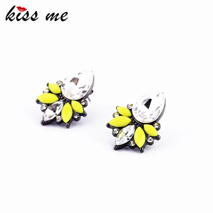 Новый Дизайн 2016 Модные Изящные стеклянные серьги ярких цветов|accessories for making