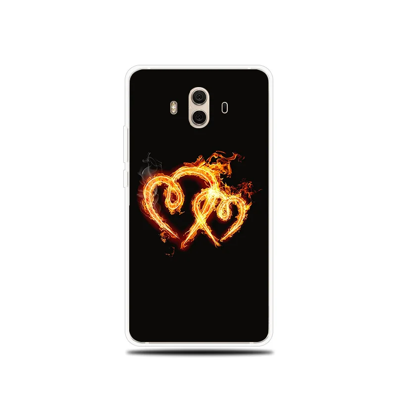 Flame Fire Patterned Silicone Phone Case For Huawei Mate 8 9 10 Lite Pro Cover Soft Shell for 20 |