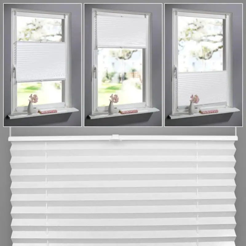 Anti-UV Window Blinds Pleated Original White Polyester Shade Curtains | Дом и сад