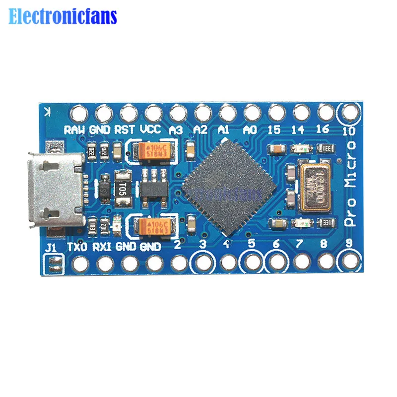 10 комплектов Pro Micro для Arduino ATmega32U4 контроллер USB 5 в 16 МГц atmega32U4 плата модуль Repalce