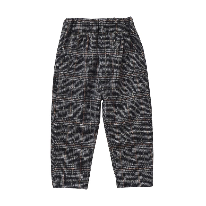 

Модные повседневные штаны в клетку для маленьких мальчиков и девочек; Штаны-шаровары; Брюки; От 0 до 4 лет одежда из хлопка для маленьких дете...