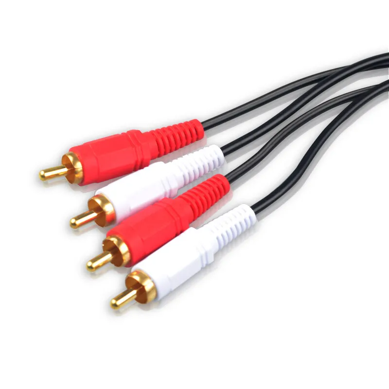 Аудио линия папа красная и белая 2RCA адаптер AV аудио 2 до сигнальная динамик разъем