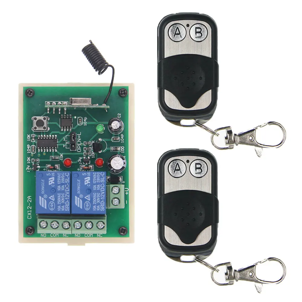 DC 12V 24V 2 CH 2CH RF беспроводной переключатель системы дистанционного управления