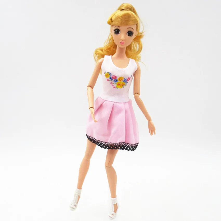 5 шт. Красивая вечерние для кукол ручной работы модное платье Барби благородная