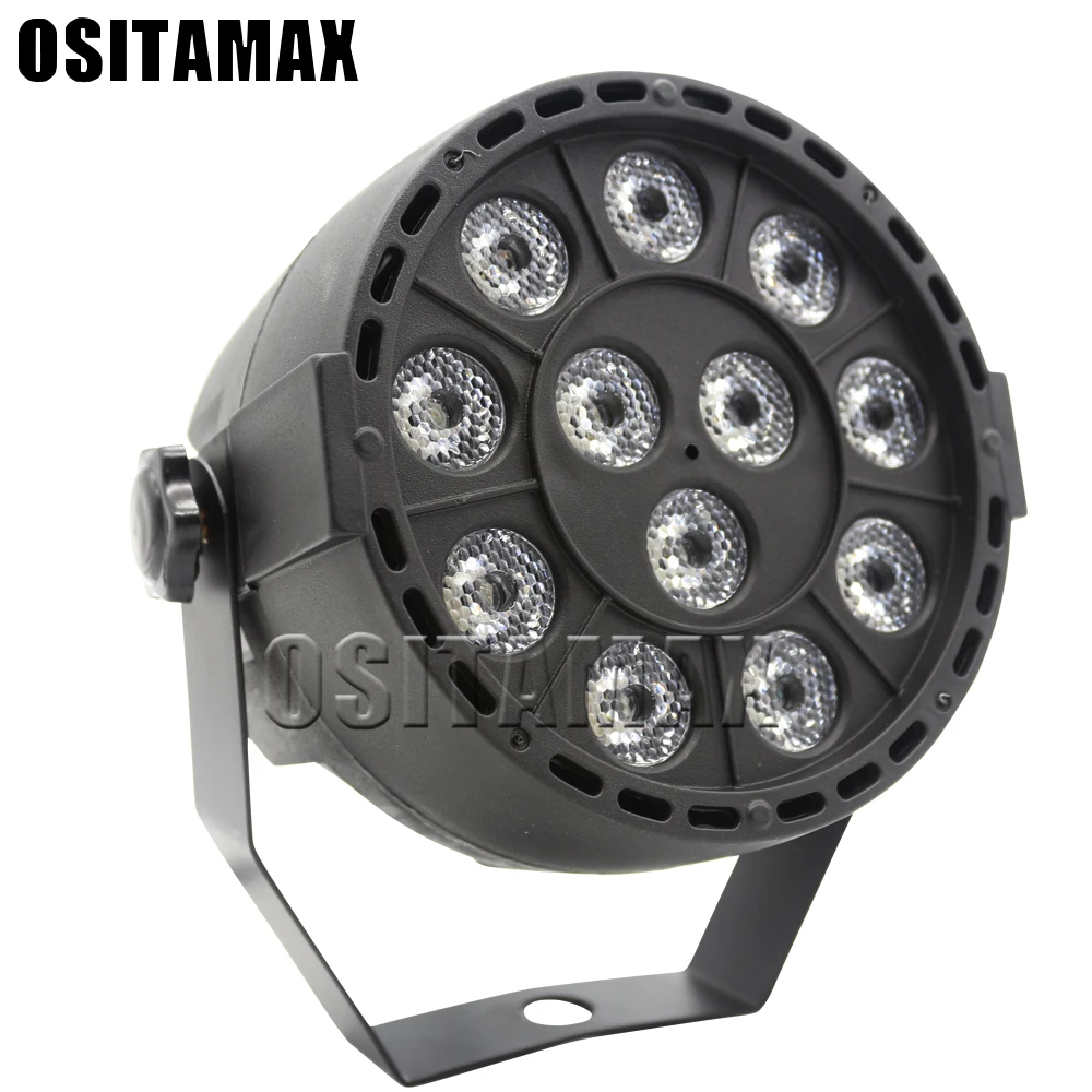 Фото Светодиодный сценический прожектор OSITAMAX сценическое освещение с DMX512 RGBW 12 х3 Вт Светодиодный сценический прожектор OSITAMAX сценическое освещение с DMX512 RGBW 12 х3 Вт