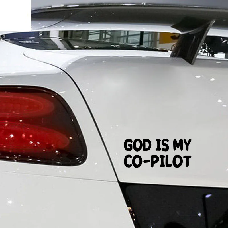 QYPF 14 см * 6 1 Забавный Бог мой CO-PILOT виниловые наклейки на машину декоративные