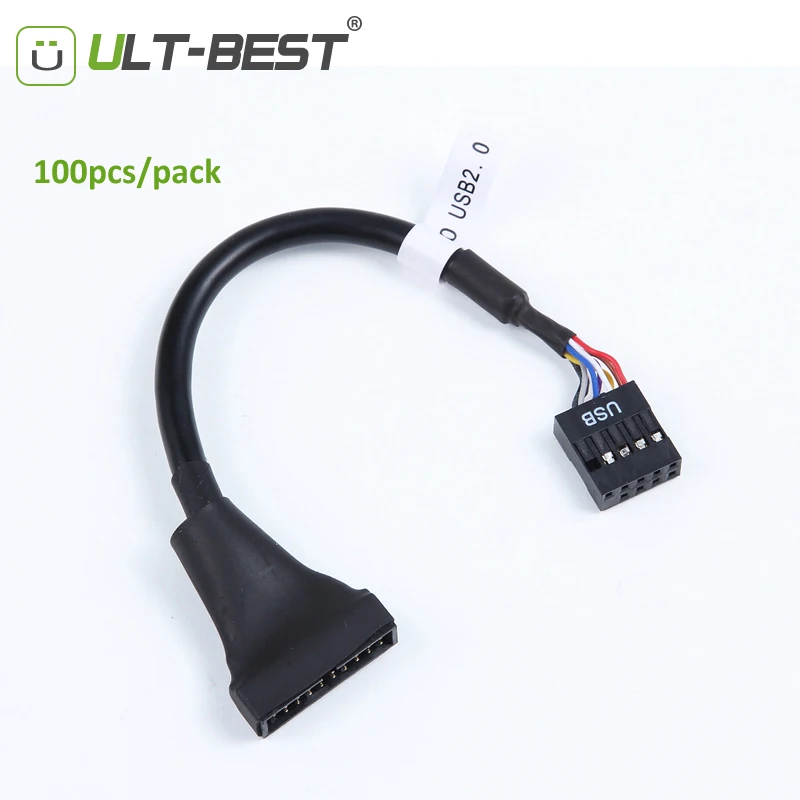 Шт./пакет 100 оптовая продажа 19 20 Pin USB 3 0 от штекера до 9 2 Женская материнская плата