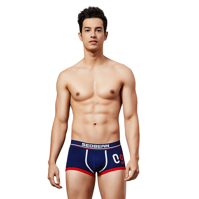 3pcs/lot SEOBEAN New Brand Mens Underwear Boxer Men Cotton Boxers Hombre Boxershorts Man Vetement Homme male underwear