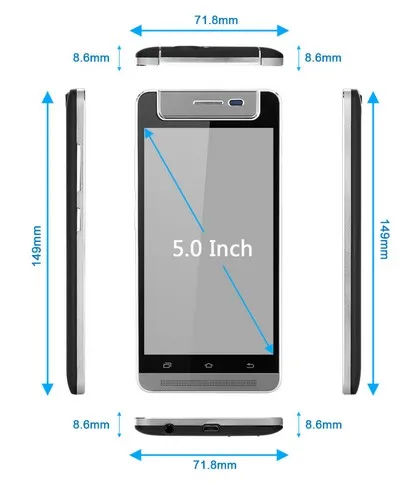 Оригинальный TIMMY M9 телефон батарея 2000 мАч для Android 4 MTK6582 Quad Core 5 0 дюймов мобильный