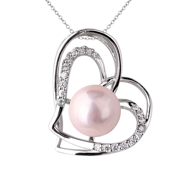 Уникальное женское ожерелье из настоящего серебра 925 пробы с кулоном в виде