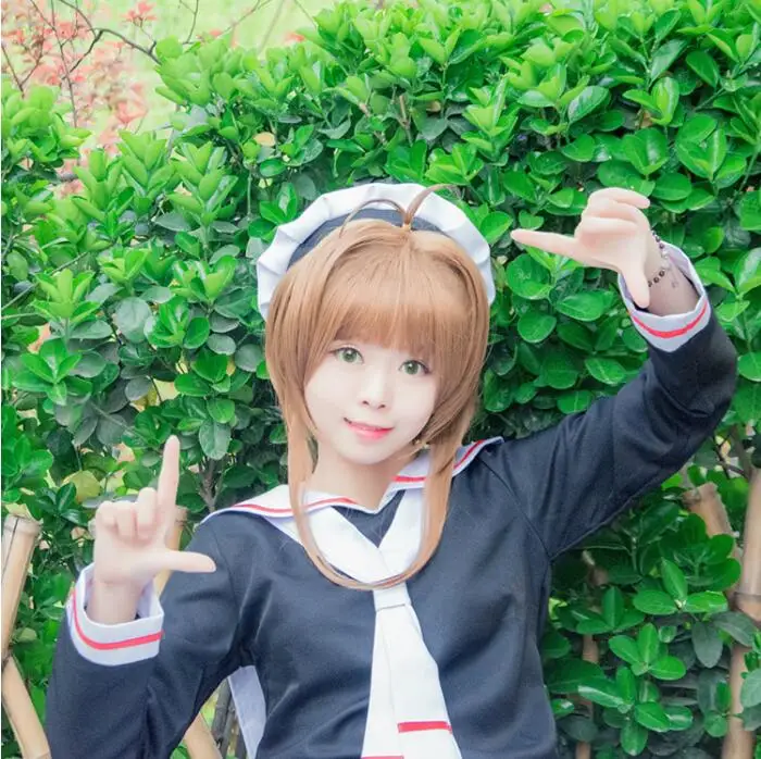 Cardcaptor Sakura Card Captor школьная форма Аниме Косплей Костюм Бесплатная доставка|Костюмы