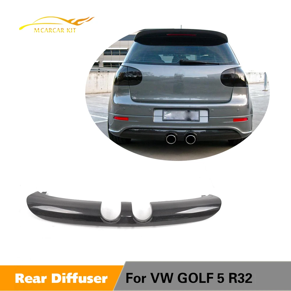 Спойлер из углеродного волокна заднего бампера для Volkswagen VW Golf 5 V MK5 R32 хэтчбек 2006-2008