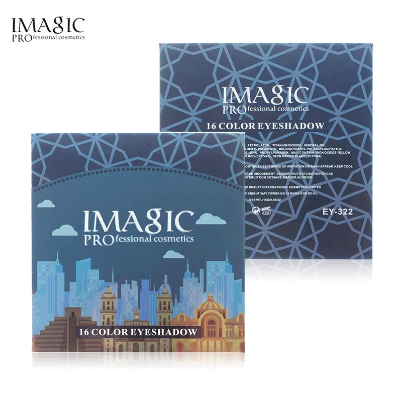 IMAGIC палитра теней Макияж 16 Цвета Водонепроницаемый для век Профессиональная