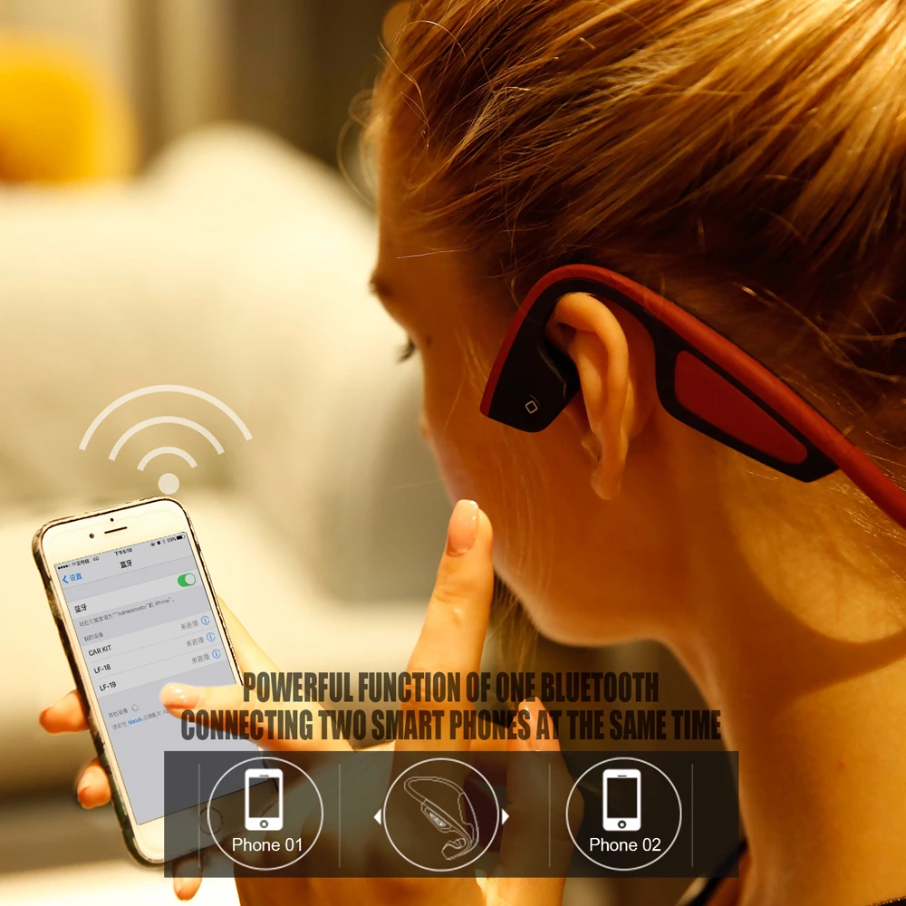 Новинка умные беспроводные Bluetooth наушники с костной проводимостью