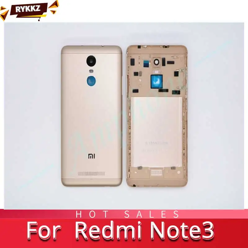 RYKKZ для Xiaomi Redmi Note 3 Запасные Запчасти сзади Батарея крышка двери Корпус + боковые