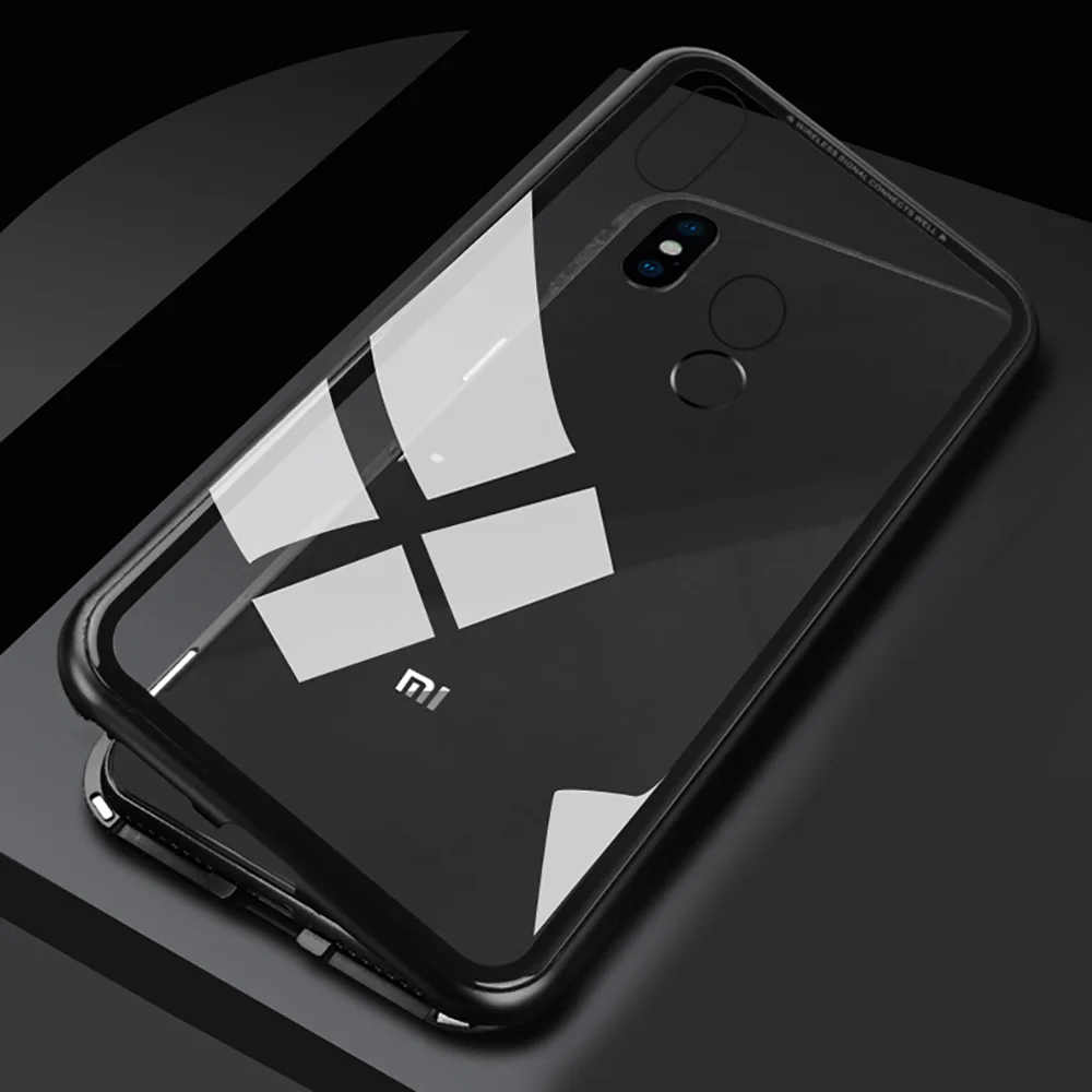 Магнитный металлический чехол для Xiaomi Mi 9 роскошный из закаленного стекла xiaomi Redmi