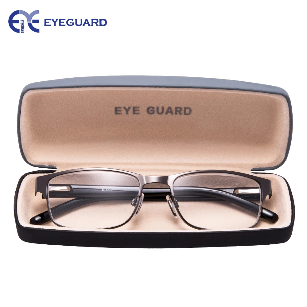 Очки для чтения EYEGUARD металлические роскошные высококачественные прямоугольные