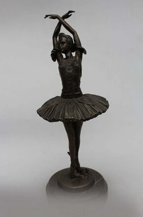 Медь Латунь КИТАЙСКИХ ремесел декора чения Азии 13 &quotarte ocidental escultura де Бронза Бель