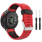 Сменные силиконовые Ремешки для наручных часов для Garmin Forerunner 220 235 630 230 620 735XT Смарт-часы красный с черным