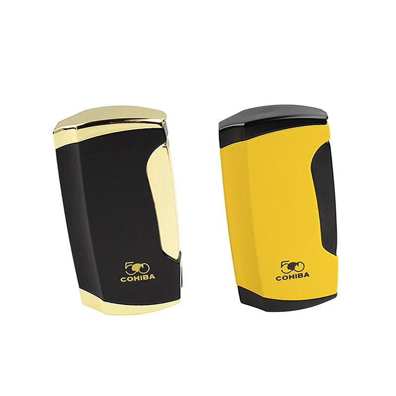 COHIBA зажигалка для сигарет Сигар Зажигалка с двойной струей пламени и