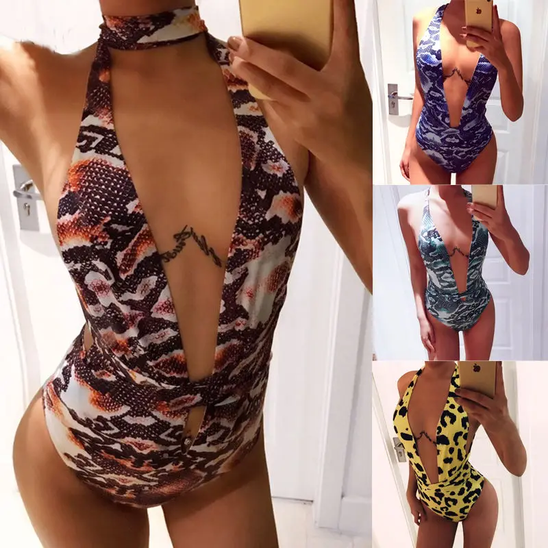 Новые бразильские бикини сексуальные женские цельные купальники с V-образным