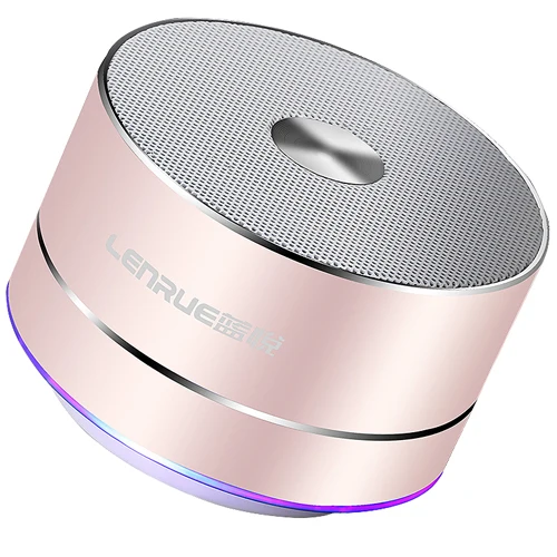 Портативная беспроводная Bluetooth колонка миниатюрный динамик со светодиодной