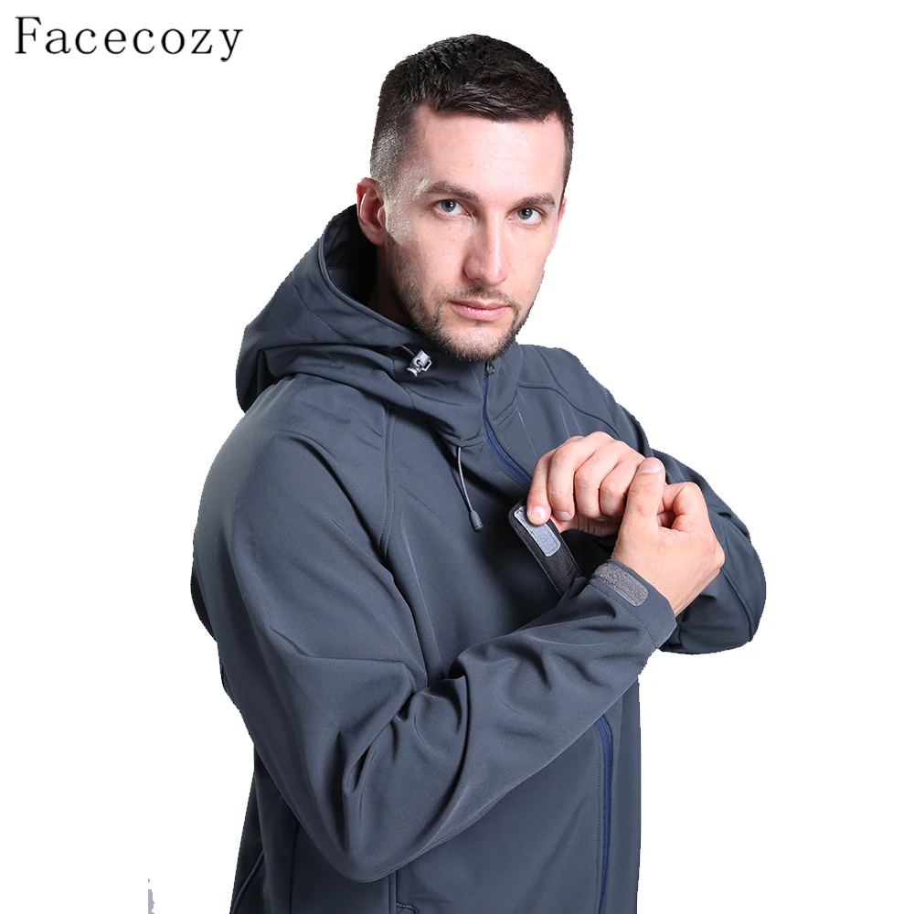 Куртка Facecozy Мужская и женская осенняя зимняя Спортивная флисовая с защитой от