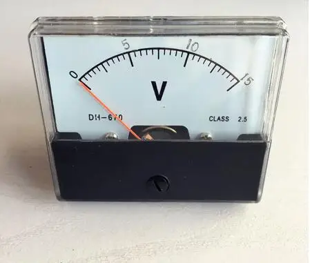 Стандартный вольтметр Для аналоговой панели 0 15 в|analog panel voltmeter|panel voltmeteranalog |