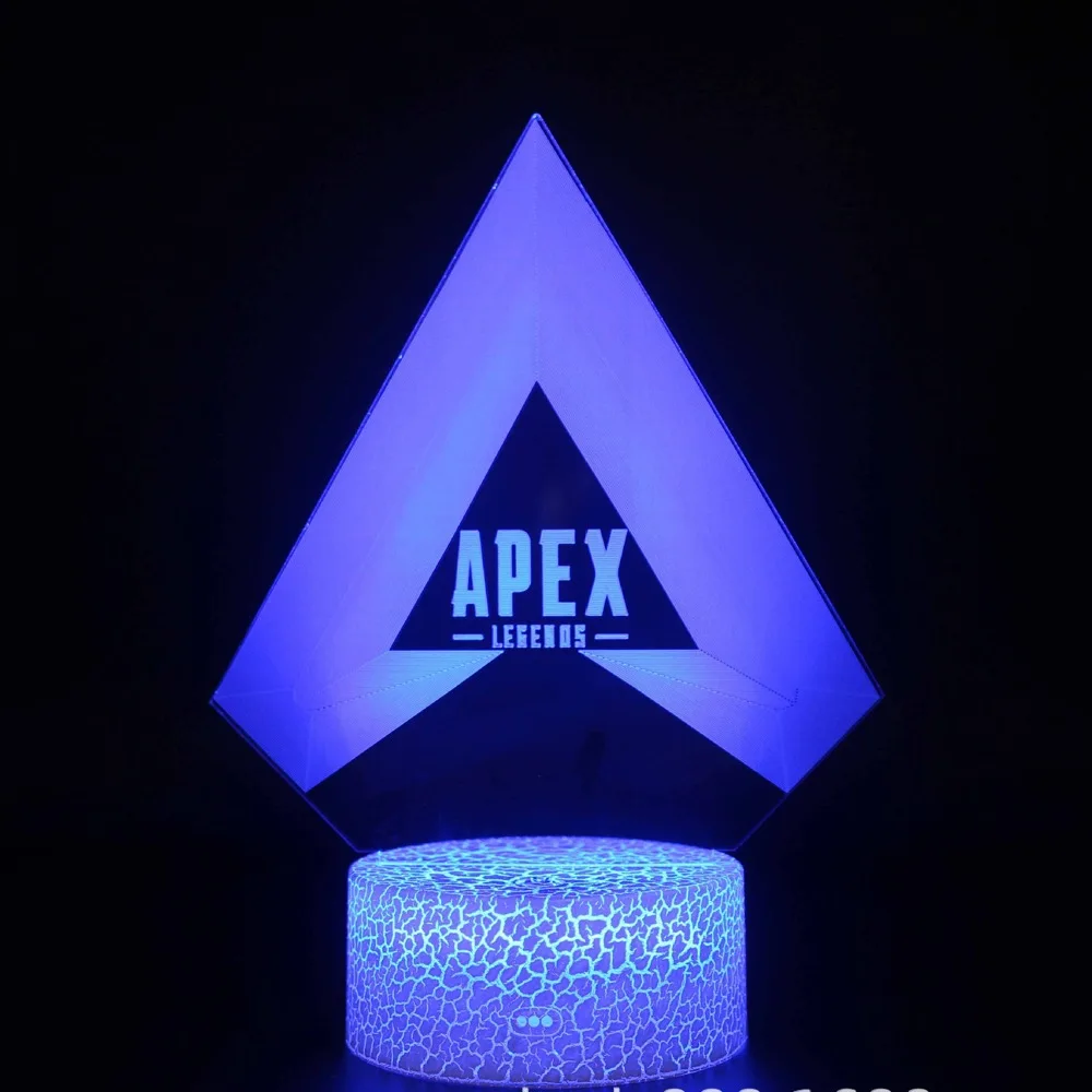 Детская светодиодный ночной Светильник APEX легенды фигура героя, Большой Герой ночной Светильник для ребенка Спальня призрак Pathfinder октанового числа Mirage спасательным кругом ночной Светильник - Испускаемый цвет: apex