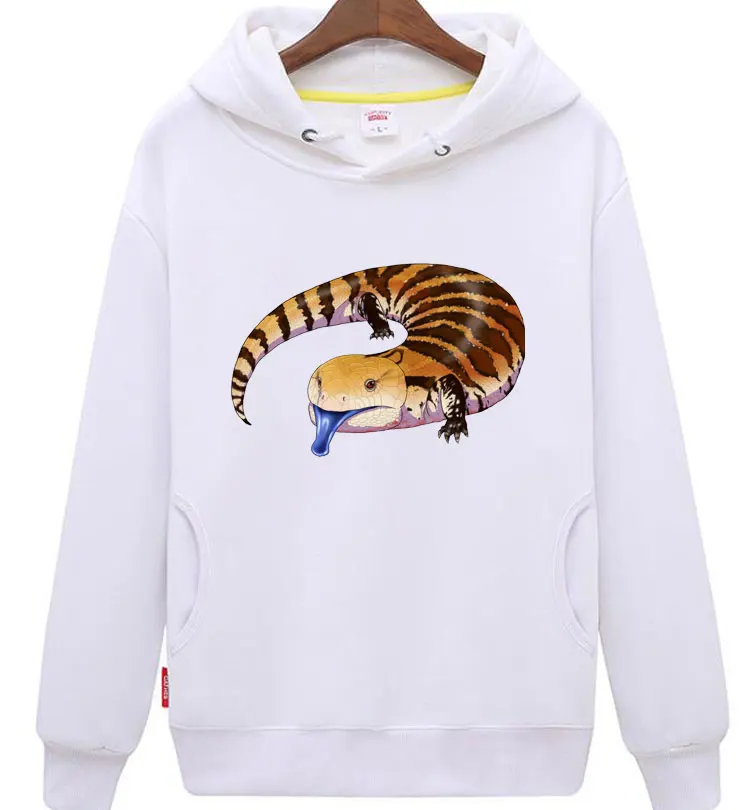 100% хлопок 3D Ящерица happy fashion пуловер Толстовка мужская женская пара хип-хоп