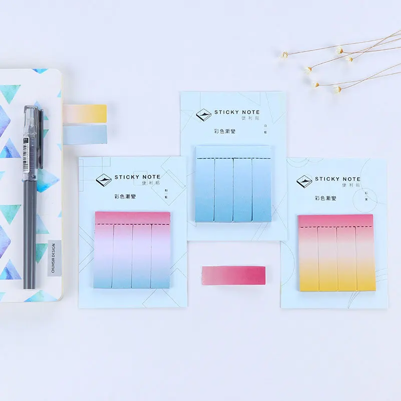 

JUGAL 36pcs/lot Korean Cute Rainbow Sticky Notes Scrapbook Paper Notes Memo Pads Stationery Supplies