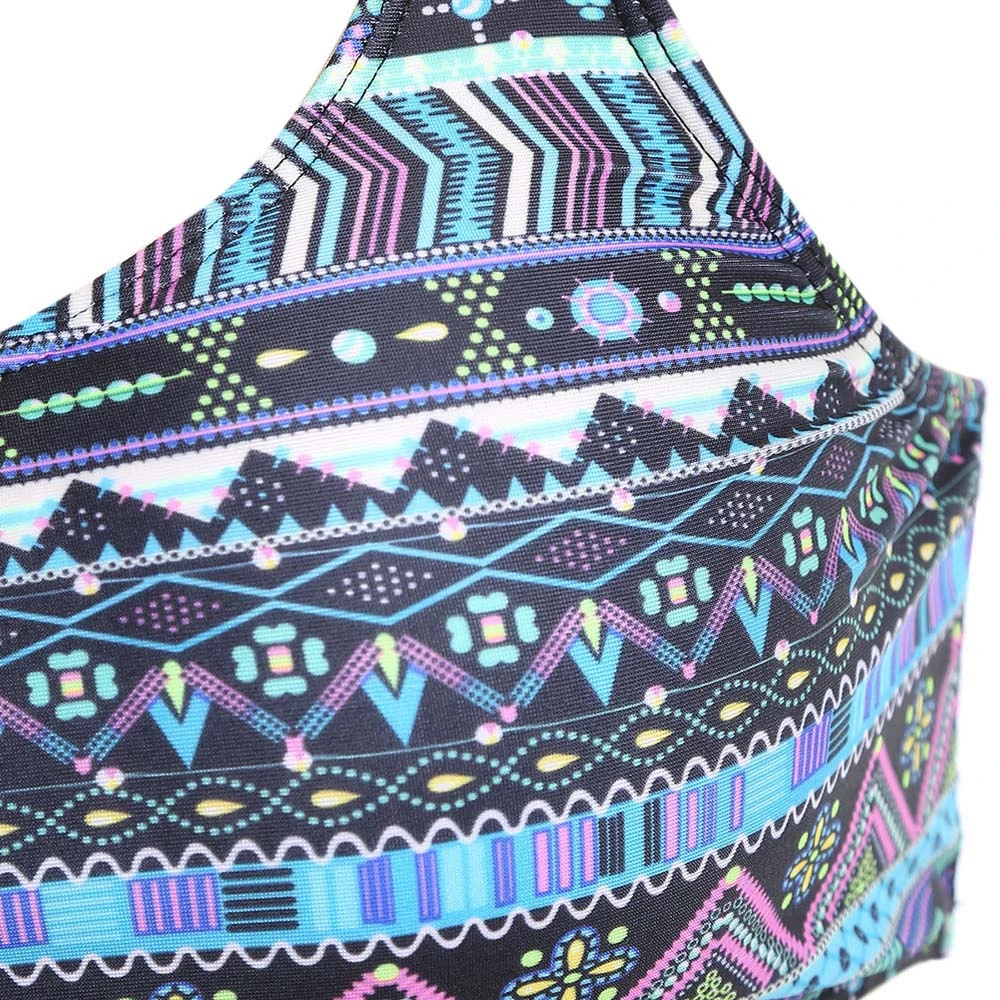 2019 танкини три части с этническим принтом купальник женский размера плюс