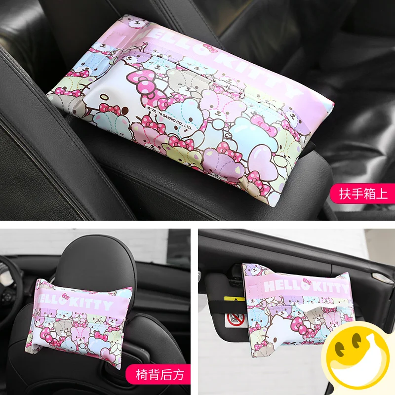 Коробка для салфеток Hello Kitty подлокотник из искусственной кожи креативный модный