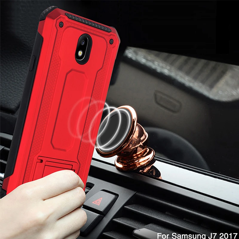 Армированный жесткий силиконовый чехол для телефона из поликарбоната Samsung J330 J530