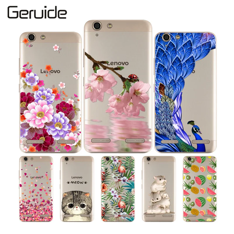 Geruide For Lenovo Vibe K5 A6020a40 Silicone Case Cover Cartoon Rubber TPU plus Lemon 3 Phone Cases | Мобильные телефоны и