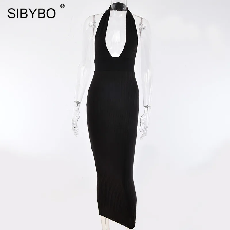 Sibybo сексуальное нижнее белье с глубоким v образным вырезом летнее женское платье