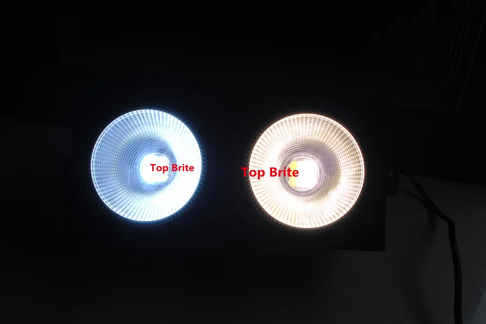 2 шт./лот DHL Доставка 2X100 Вт LED COB Blinder Light глаза сценический светодиодный светильник