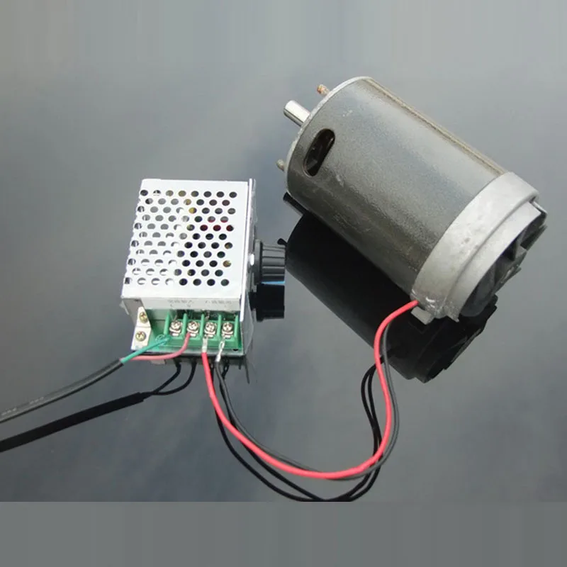 1pcs/lot High Quality 20A DC 220V Speed Controller Stepless Switch Permanent Magnet Motor Drive With Knob | Обустройство дома