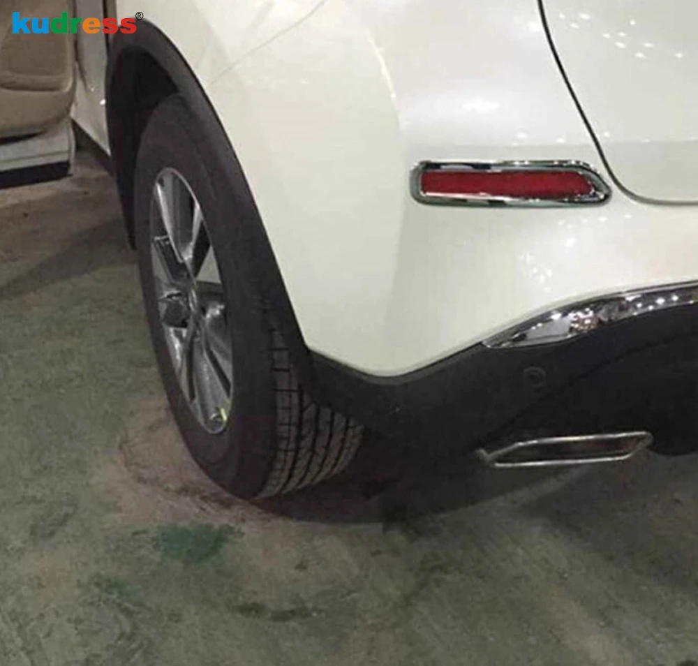 Для Nissan Murano 2015 2016 2017 2018 хромированные задние противотуманные фары отделка