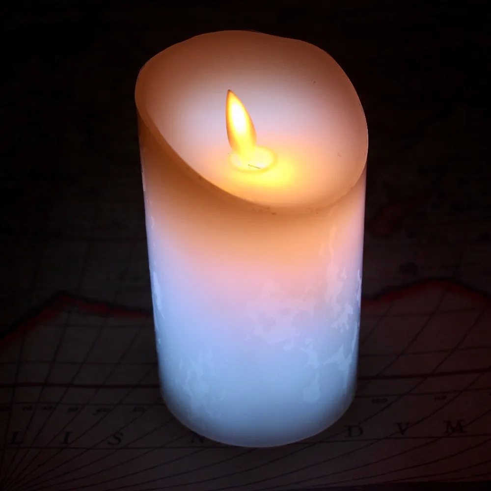 LED Candle Light Night Simulation Room Decoration Remote Control Timing Colorful Paraffin Shell | Лампы и освещение