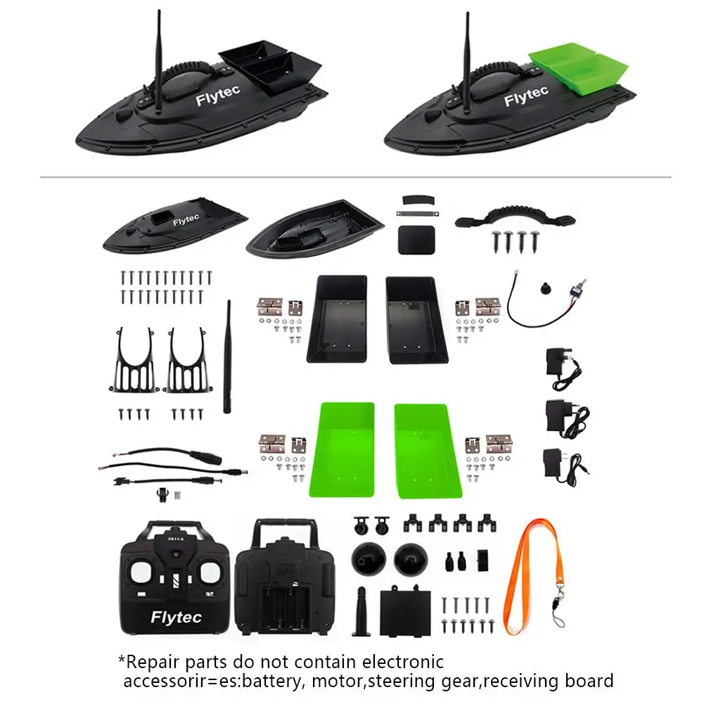 

Fishing Boat Rc Parts 500 Meters Intelligent RC Bait Boat Toy Double Warehouse Bait Repair Upgrade Kits Rc Boat Parts