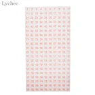 Клейкие этикетки Lychee Life от 1 до 200, наклейки ручной работы для скрапбукинга, наклейки для дневника, канцелярские товары, декор для альбома