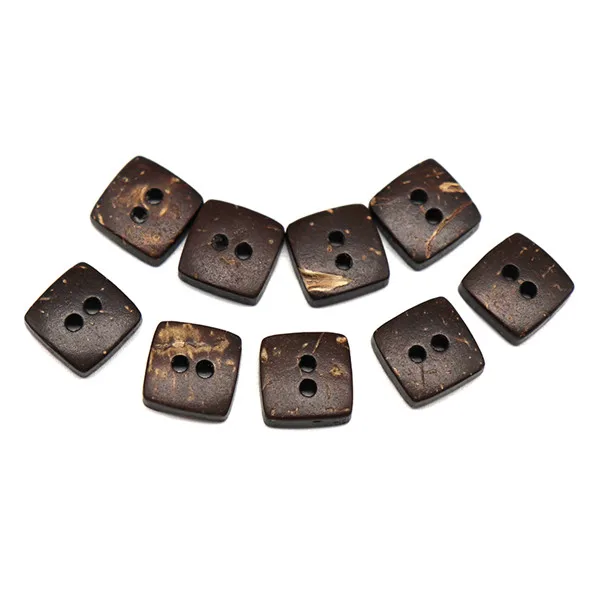 13x13mm 12pcs Ywzatgits 12 шт./24 шт. 2 отверстия коричневый Кокосовая оболочка шитье натуральные пуговицы Скрапбукинг Одежда DIY Аксессуары материал YE0308 - Цвет: 13x13mm 12pcs