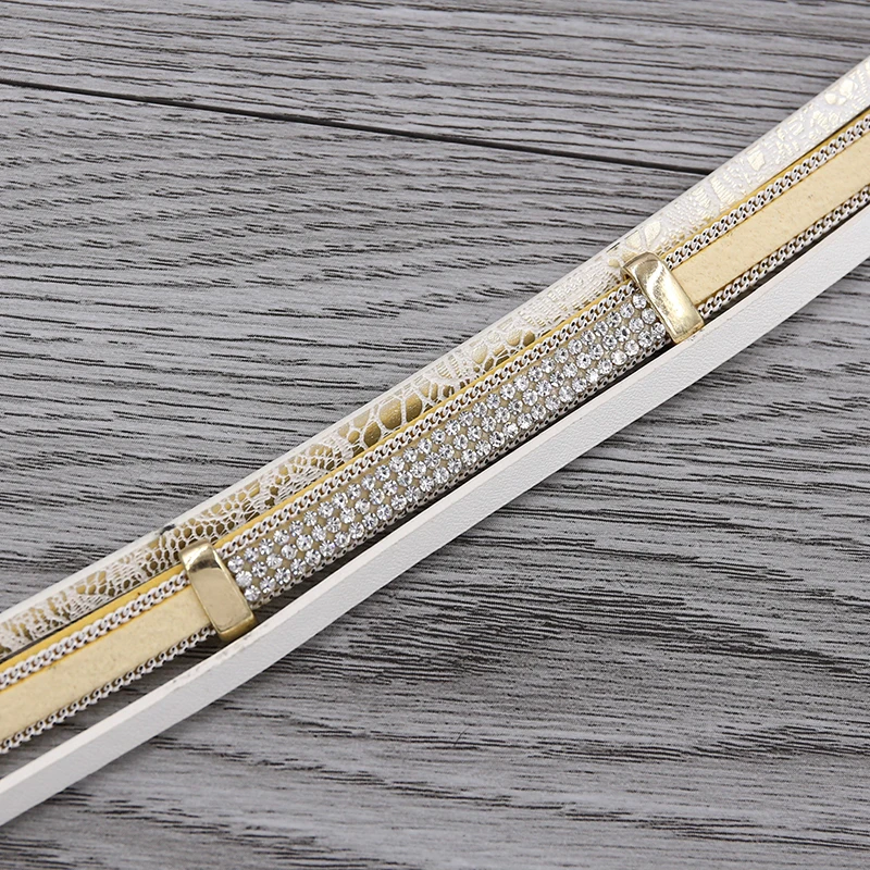 Женский Многослойный кожаный браслет STRATHSPEY винтажный с подвеской из горного