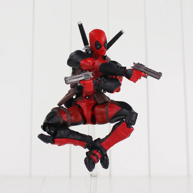 16 см Дэдпул Revoltech X-Men экшн-фигурка Уэйд Уинстон кукла Вильсон с меч-Ружье Оружие